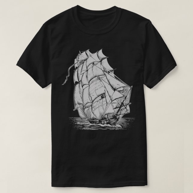 Camiseta Vela antigua (Diseño del anverso)