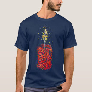 Camiseta Vela Avance Wreath Navidades Anticipados Tiempo Ch