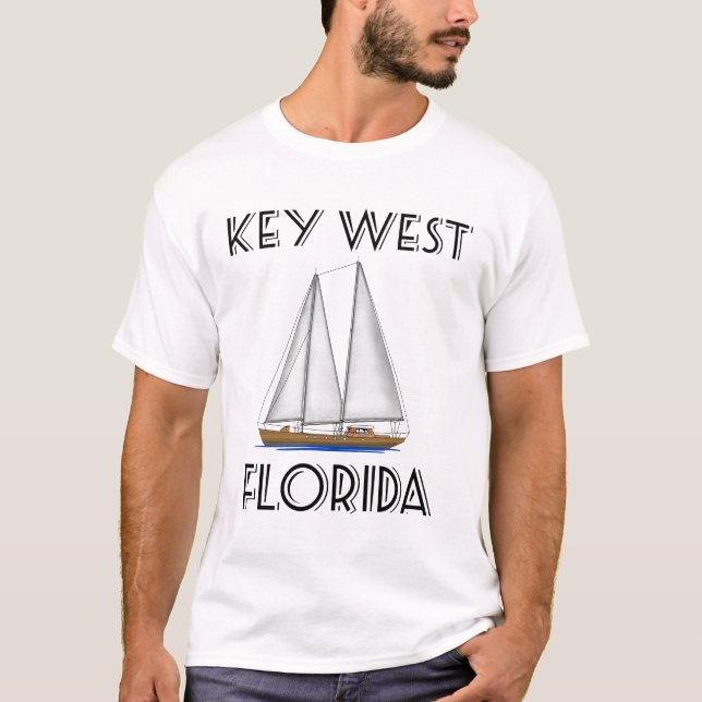 Camiseta Vela clave oeste de Florida (Anverso)