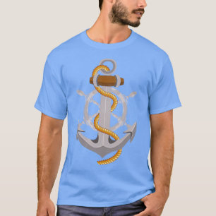 Camiseta Vela De La Rueda De La Dirección De La Navegación