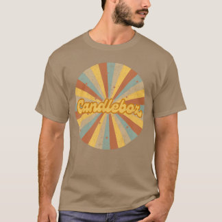 Camiseta Vela de músico de rock retro de los 90 Bo Círculo