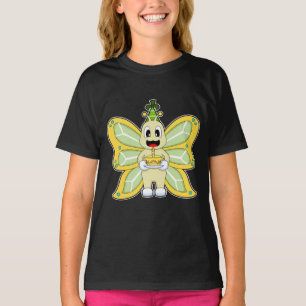 Camiseta Vela de pastel de cumpleaños de mariposa