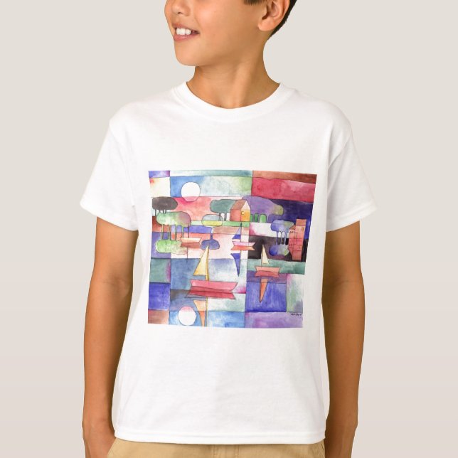 Camiseta VELA EN EL NAVEGADOR Pintando acuarela (Anverso)