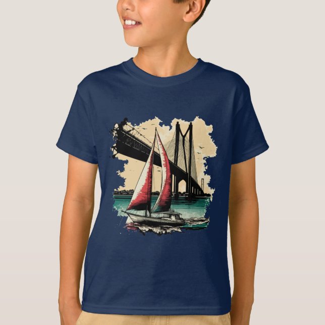 Camiseta Vela en la Bahía (Anverso)