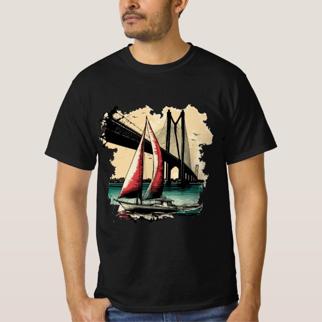 Camiseta Vela en la Bahía (Anverso)