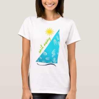 Camiseta vela lejos en turquesa…