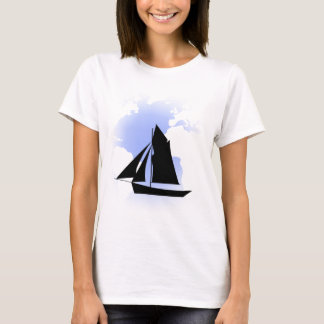 Camiseta Vela Mundo de Bala Naval Las Damas De Spaghetti To