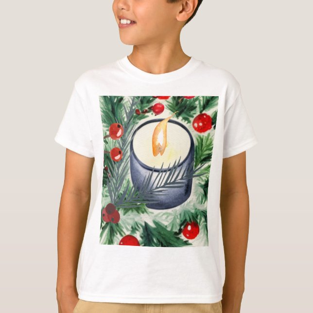 Camiseta Vela navidad (Anverso)