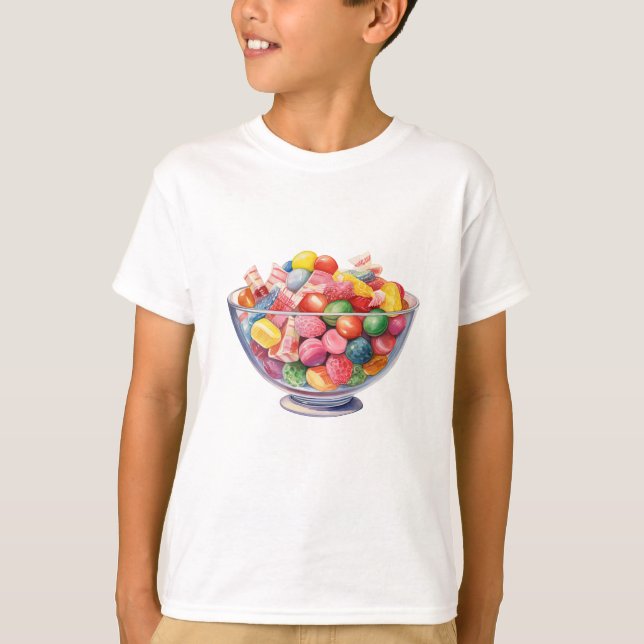 Camiseta Vela retro colorida (Anverso)