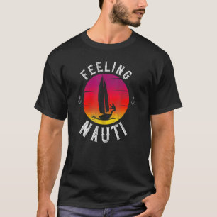 Camiseta Vela Sensación Nauti Dad Vailboat Retro Vintage S