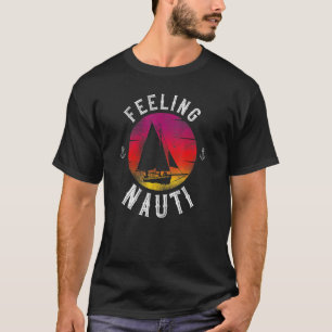 Camiseta Vela Sensación Nauti Dad Vailboat Retro Vintage S