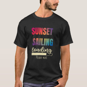 Camiseta Vela Sunset Gráfica Vintage