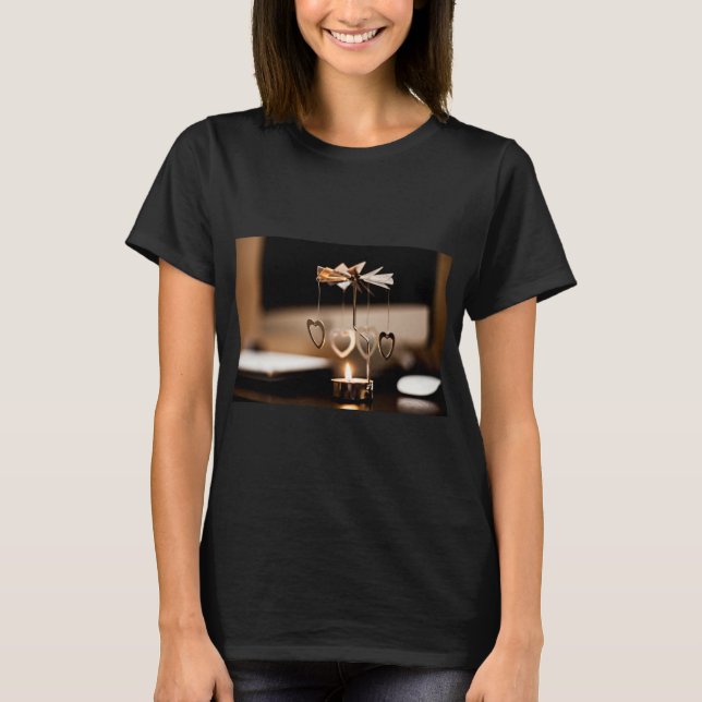 Camiseta Vela temática, un soporte de la vela con pocos (Anverso)