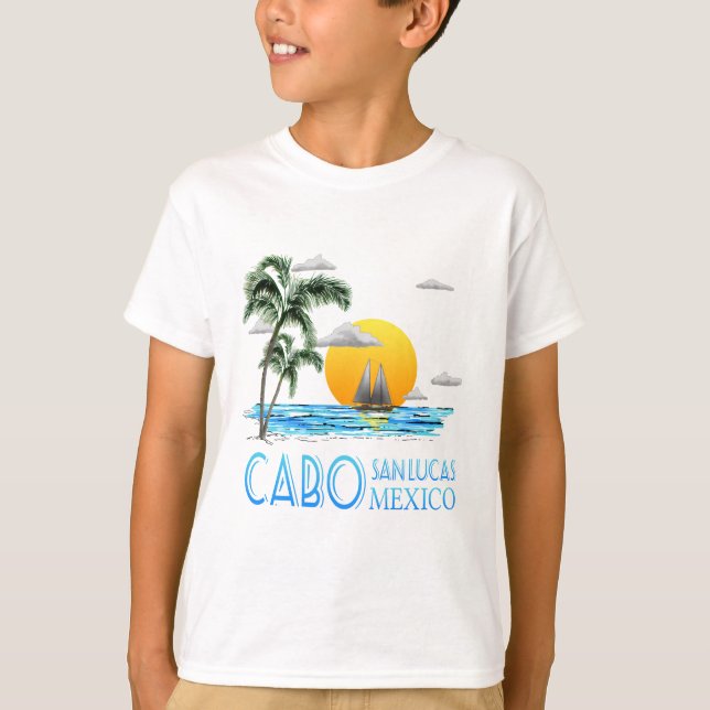 Camiseta Vela tropical Cabo San Lucas México (Anverso)