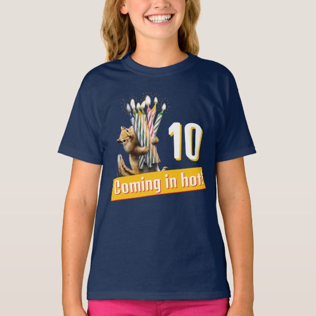 Camiseta Velas de cumpleaños de ardilla de tierra (Anverso)