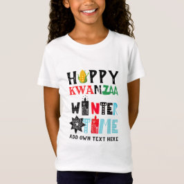 Camiseta Velas de invierno de KWANZAA Feliz personalizable