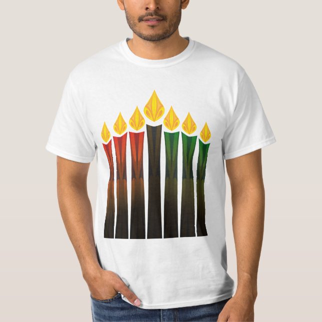 Camiseta velas de kwanzaa (Anverso)