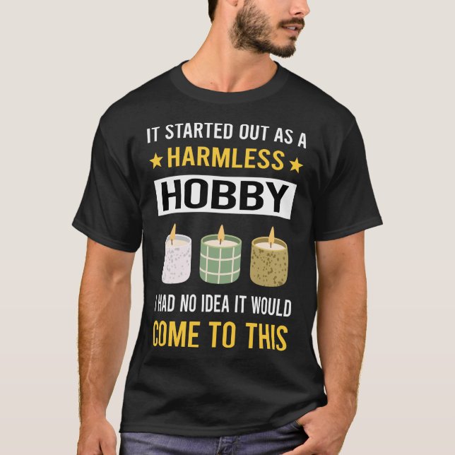 Camiseta Velas Hobby Harmes Fabricando Velas (Anverso)