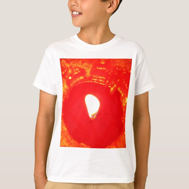 Camiseta Velas rojas, llamas, velas, Navidades amados (Anverso)