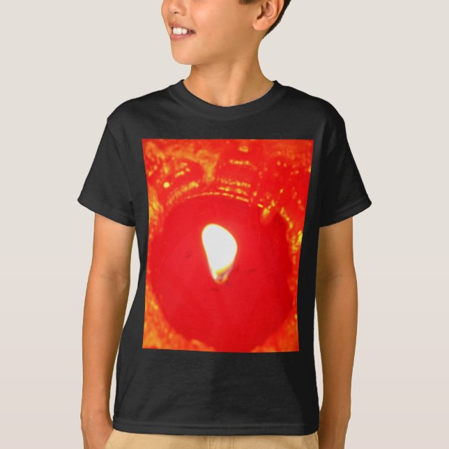 Camiseta Velas rojas, llamas, velas, Navidades amados (Anverso)