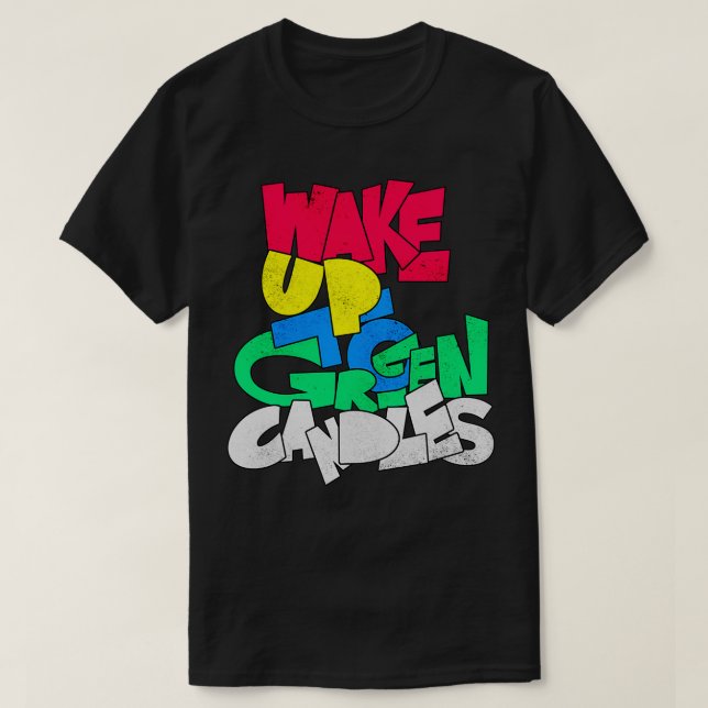 Camiseta Velas verdes (Diseño del anverso)