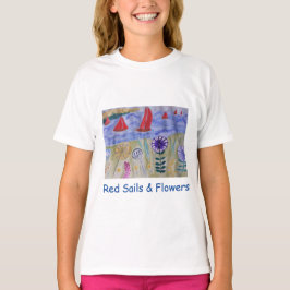 Camiseta Velas y flores rojas
