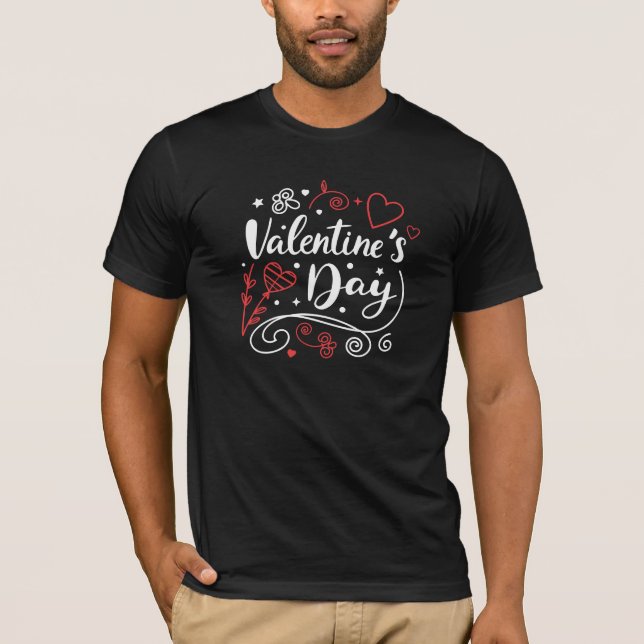 Camiseta Velentine Day Love T-Shirt – Romantic Couple Valen (Anverso)