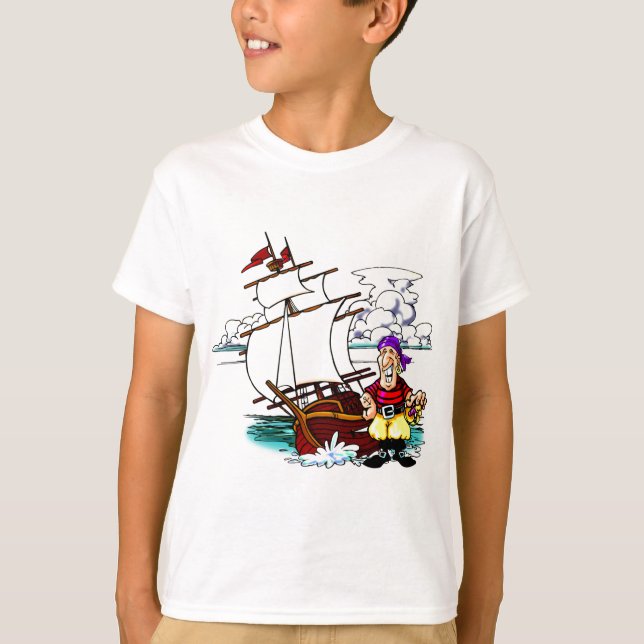 Camiseta Velero del dibujo animado (Anverso)