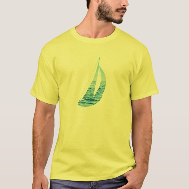 Camiseta velero del océano (Anverso)
