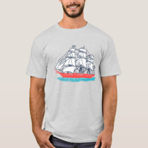 Velero del palo del estilo tres del vintage