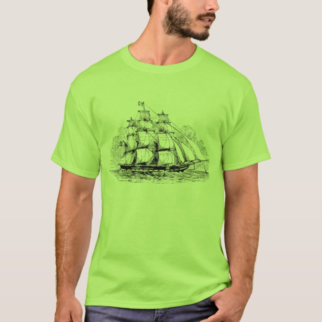 Camiseta Velero del vintage (Anverso)