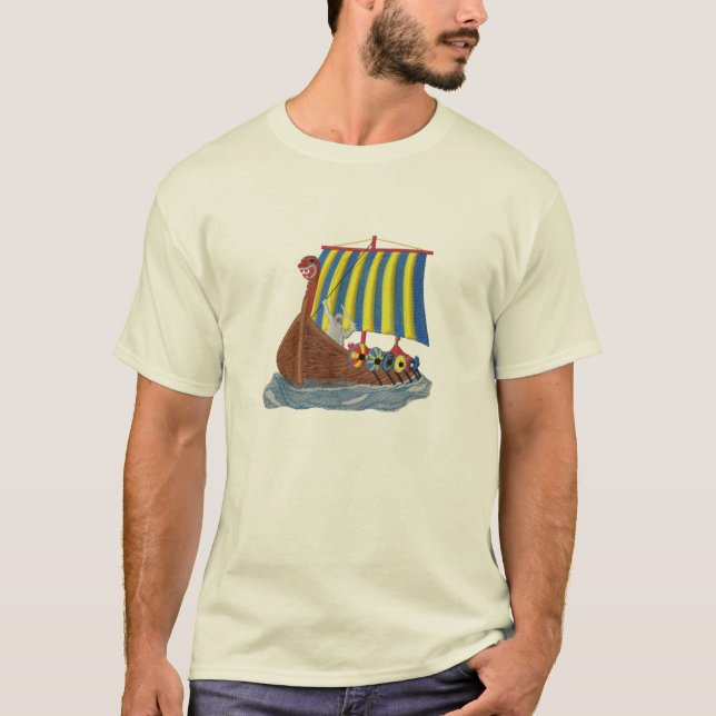 Camiseta Velero escandinavo de la nave de Viking del sueco (Anverso)