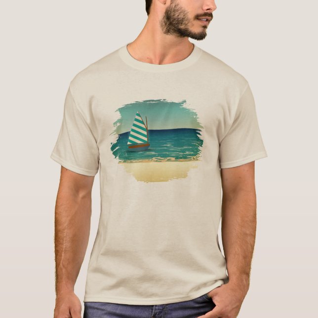Camiseta Velero y mar (Anverso)