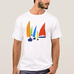 Camiseta Veleros coloridos brillantes