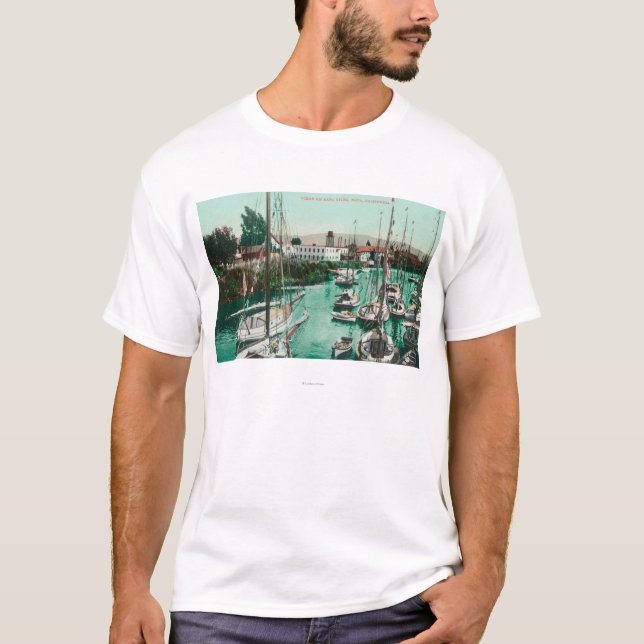 Camiseta Veleros en el río SceneNapa, CA de Napa (Anverso)