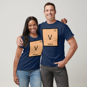 Camiseta Velma Nombre Elemento Químico Tabla Periódica