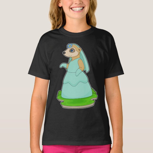 Camiseta Velo de novia Meerkat (Anverso)