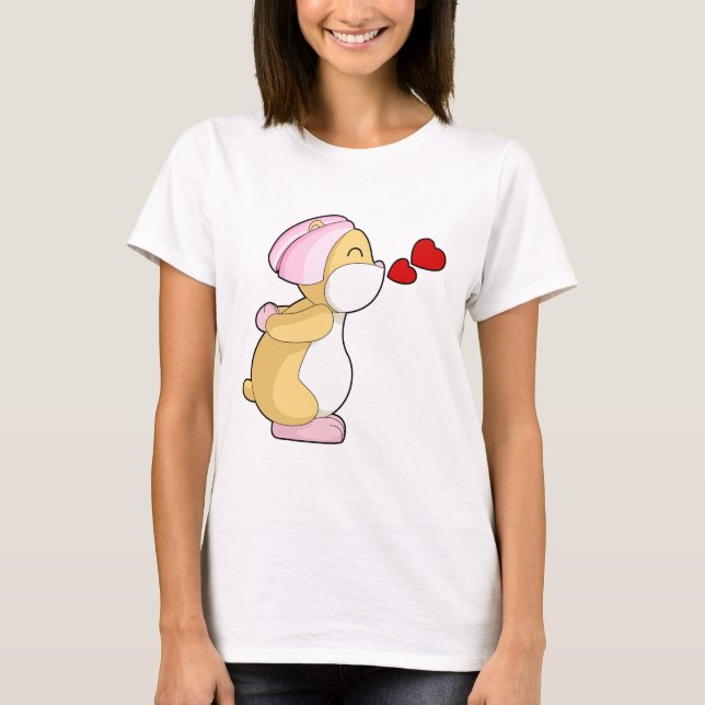 Camiseta Velo de Novia para Hámster (Anverso)