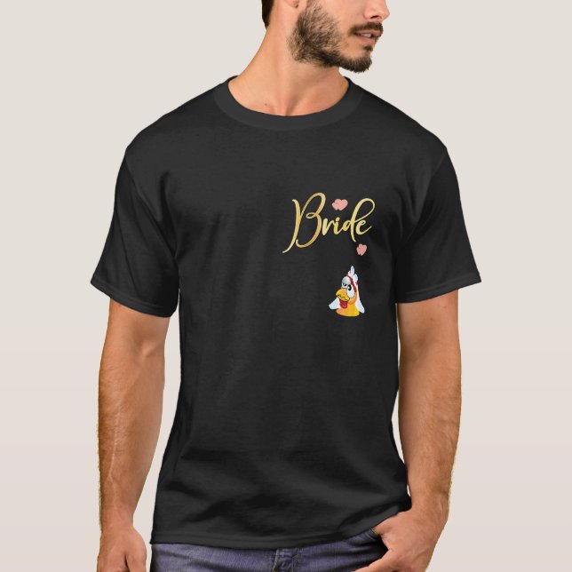 Camiseta Velo de pollo divertido para despedida de soltera  (Anverso)