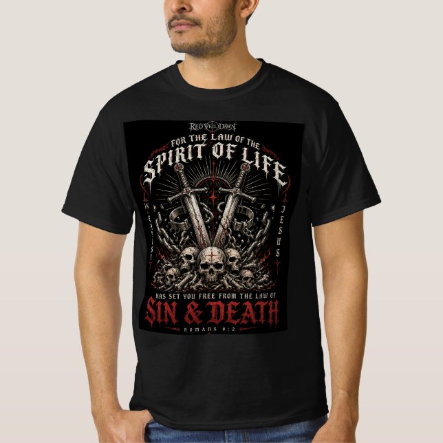 Camiseta VELO ROJO ALBA - Espíritu de vida (Anverso)