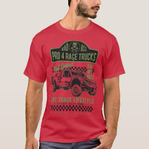 Camiseta Velocidad completa de la carrera de camiones Pro 4