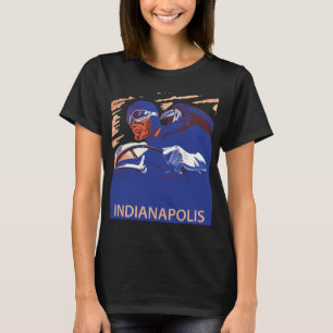 Camiseta Velocidad de Coche de Carreras de Indianapolis Roj