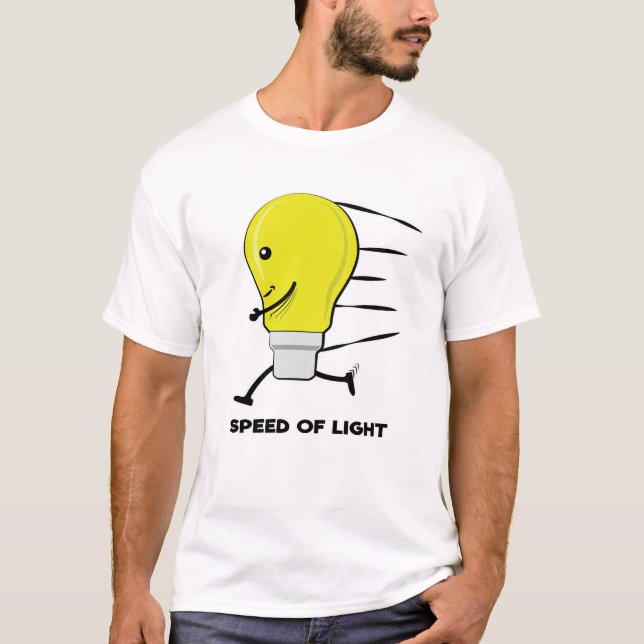 Camiseta Velocidad de la luz - Bombilla de ejecución divert (Anverso)