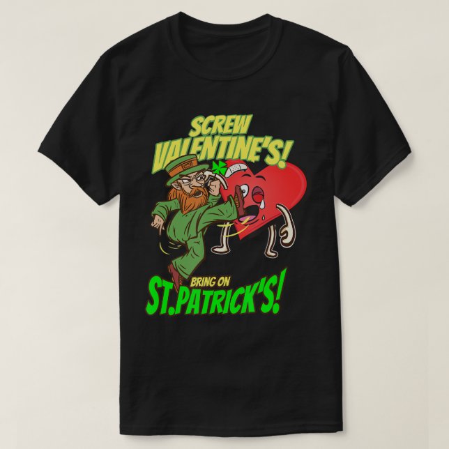 CAMISETA VELOCIDAD DE VALENTÍN, LLEVA A SAN. DÍA DEL PATRKS (Diseño del anverso)