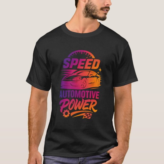 Camiseta Velocidad, Impulso y Desviación Cromática — Ca tip (Anverso)
