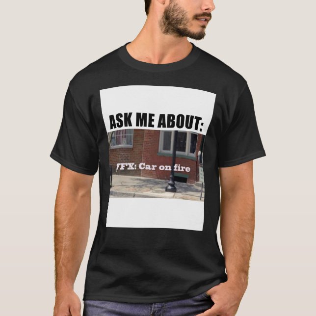 Camiseta Velocipastor  Vfxcar On Fire  T-Shirt (Anverso)