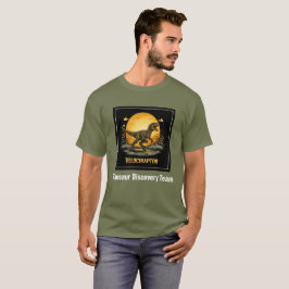 Camiseta Velociraptor Dinosaurio Prehistórico Luna