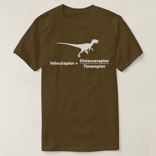 Camiseta Velociraptor Distanceraptor (Diseño del anverso)