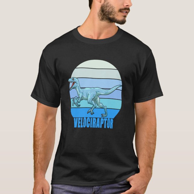 Camiseta Velociraptor for a Dino fan and dinosaur (Anverso)