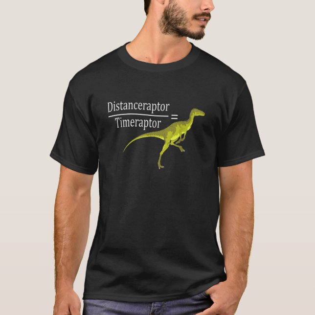 Camiseta Velociraptor Math Funny Dinosaur Tee Shirt (Anverso)